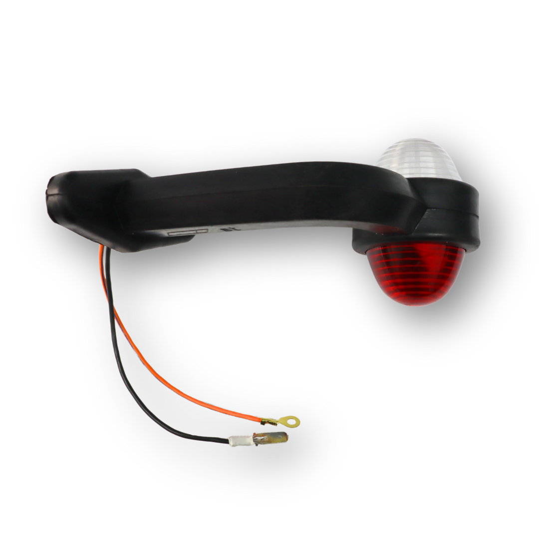Фонарь габаритный рог двухцветный кривой средний 16см \ST\ Фонарь габаритный рог двухцветный кривой средний 16см \ST\