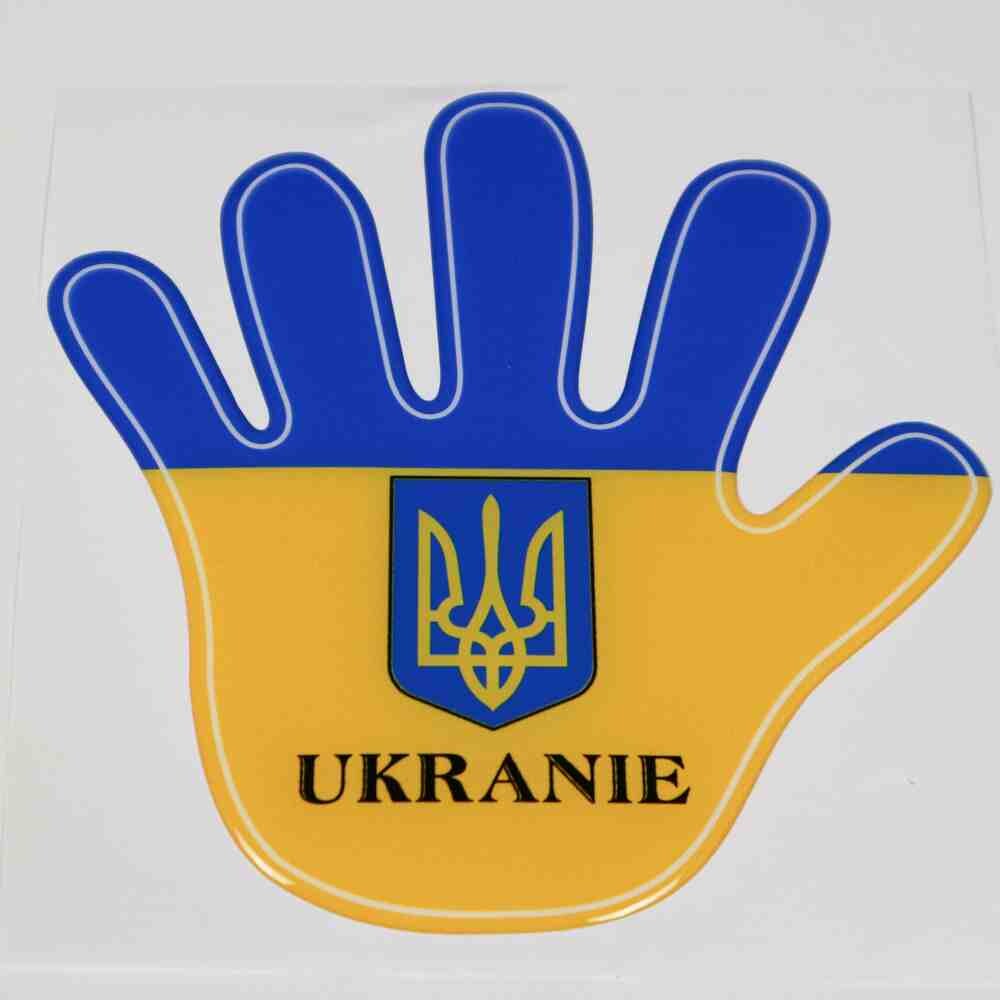 Декоративная  наклейка рука UKRAINE