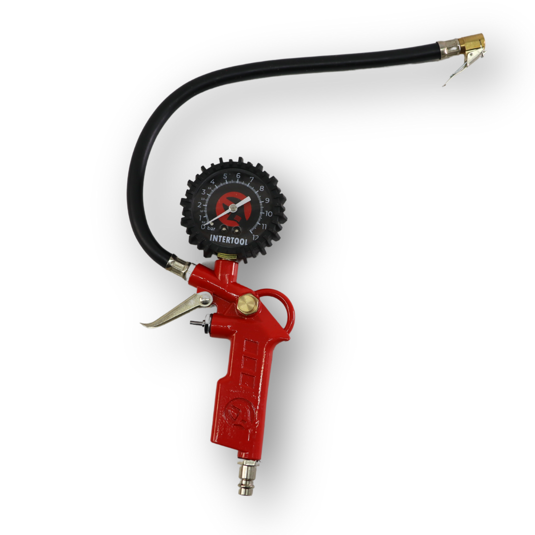 Пістолет підкачування з манометром \INTERTOOL\