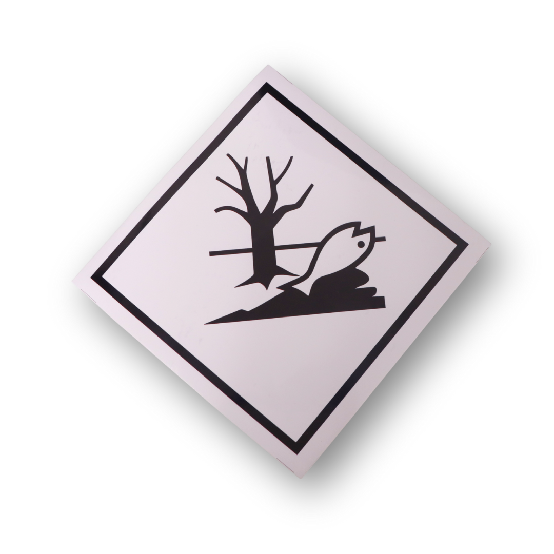 Наклейка опасный груз "рыба" 24*24 см