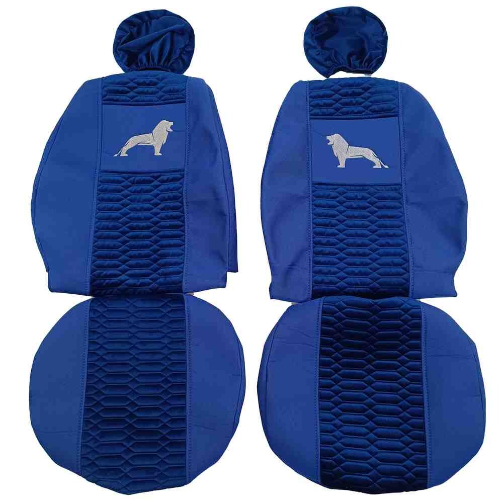 Чехол на сиденья KADIFE Велюр+Ткань MAN F2000 синий Чехол на сиденья KADIFE Велюр+Ткань MAN F2000 синий