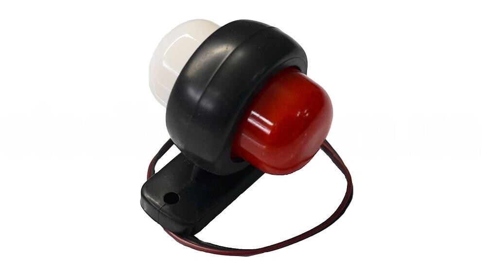 Фонарь габаритный рог LED прямой 3 см мини (с матовым стеклом) Фонарь габаритный рог LED прямой 3 см мини (с матовым стеклом)