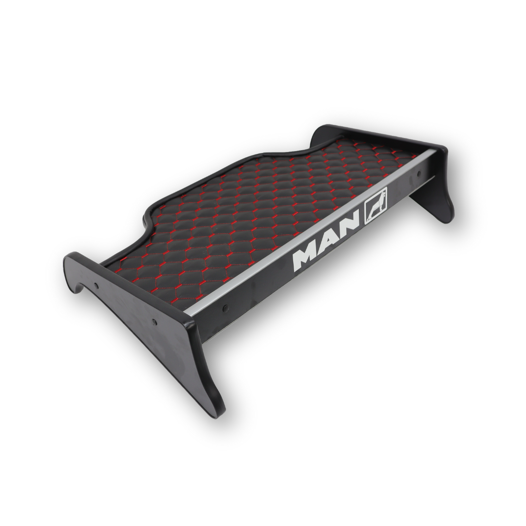 Полка кабины MAN  TGA- XXL черная\ST- Экокожа стёжка\