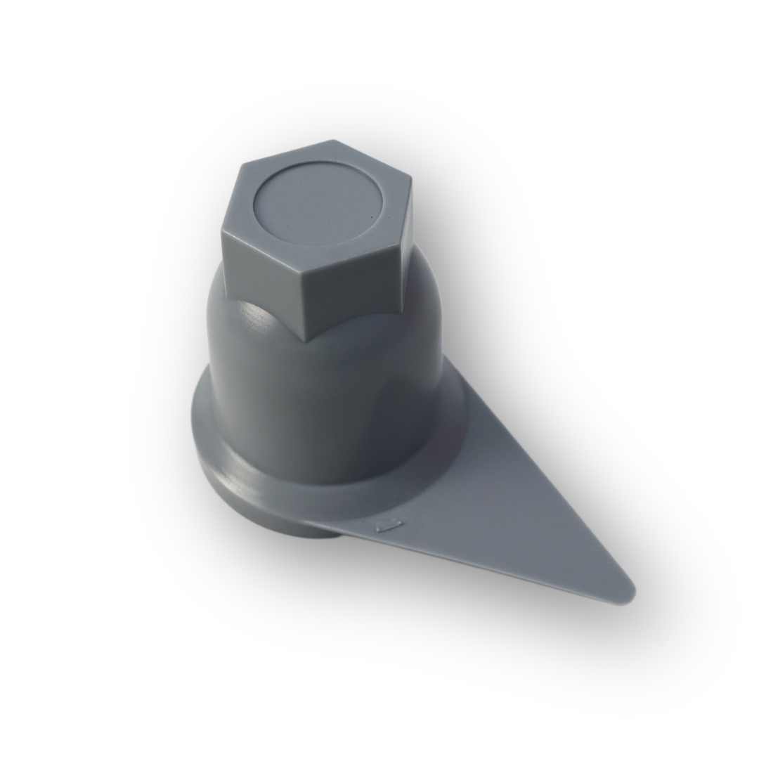 Колпачек на гайку 32 с указателем серый Колпачек на гайку 32 с указателем серый