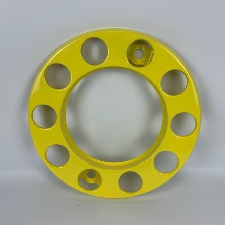 Колпак колеса "корона" 22,5 желтый открытый