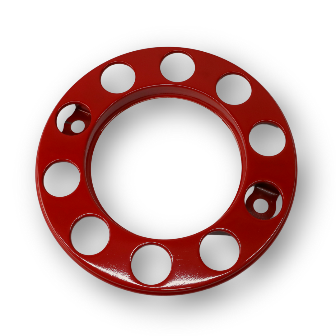 Колпак колеса "корона" 22,5 красный открытый