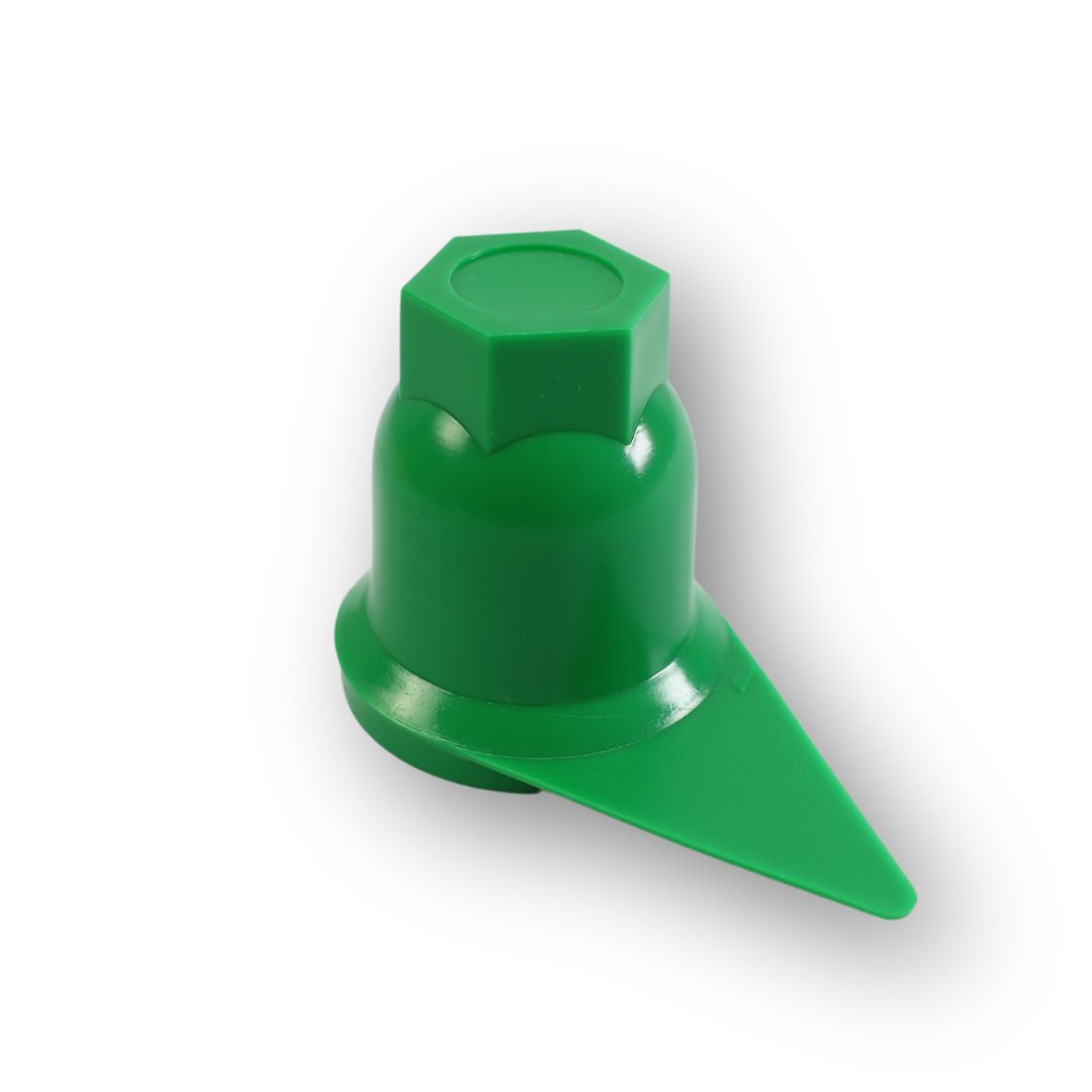 Колпачек на гайку 32 с указателем зеленый Колпачек на гайку 32 с указателем зеленый