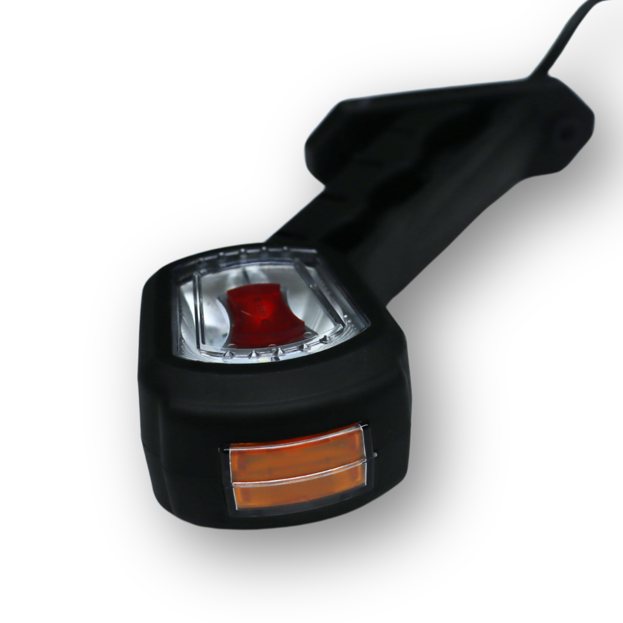 Фонарь габаритный рог LED 12-24 V трехцветный 17см \HORPOL\ лев. Фонарь габаритный рог LED 12-24 V трехцветный 17см \HORPOL\ лев.