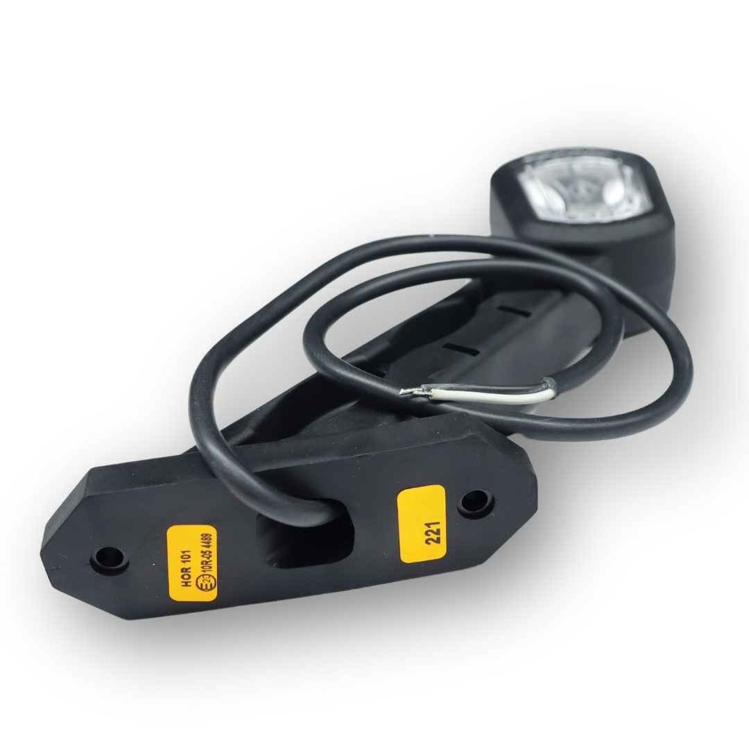 Ліхтар габаритний ріг LED 12-24 V триколірний 17см \HORPOL\ прав. Ліхтар габаритний ріг LED 12-24 V триколірний 17см \HORPOL\ прав.