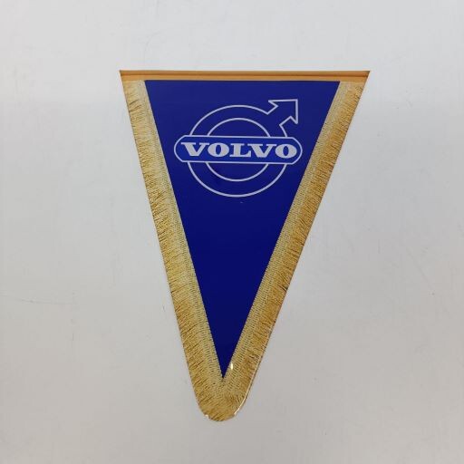 Декоративная  наклейка треугольная надпись VOLVO синяя