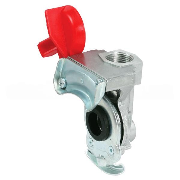 Разъем пневматический стар.образца М22 без обратного клапана(красный) Разъем пневматический стар.образца М22 без обратного клапана(красный)