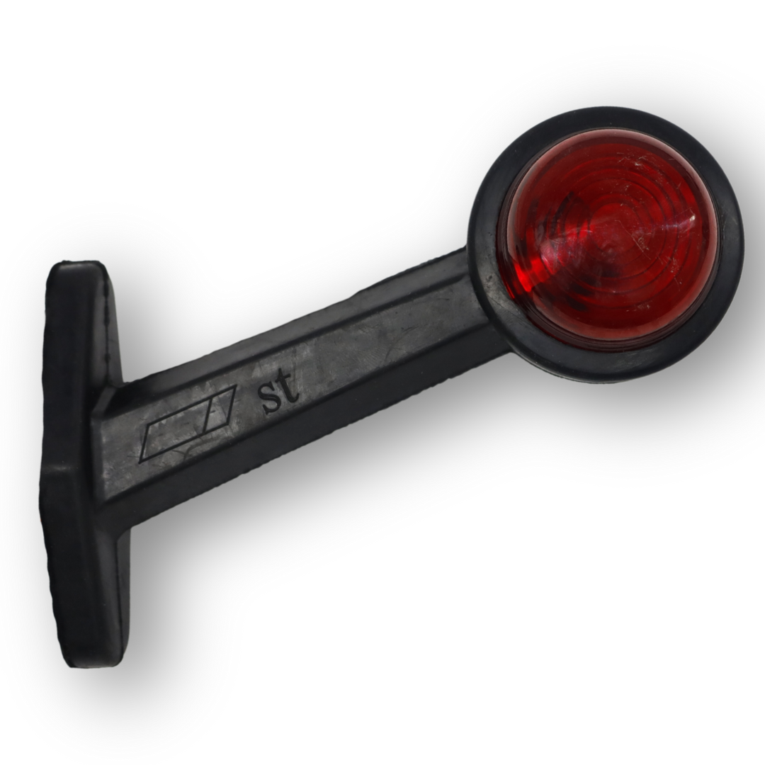 Фонарь габаритный рог двухцветный прямой средний 16см \ST-pol\ Фонарь габаритный рог двухцветный прямой средний 16см \ST-pol\