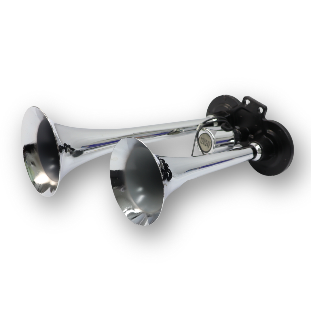 Сигнал хром 2 дудки 24V \200mm\