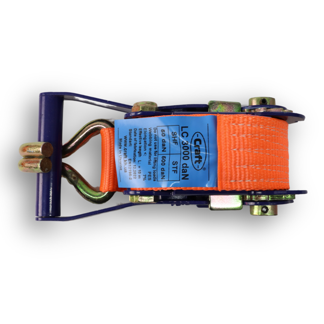 Стяжной ремень 100% полиэстер 6т 10м Стяжной ремень 100% полиэстер 6т 10м