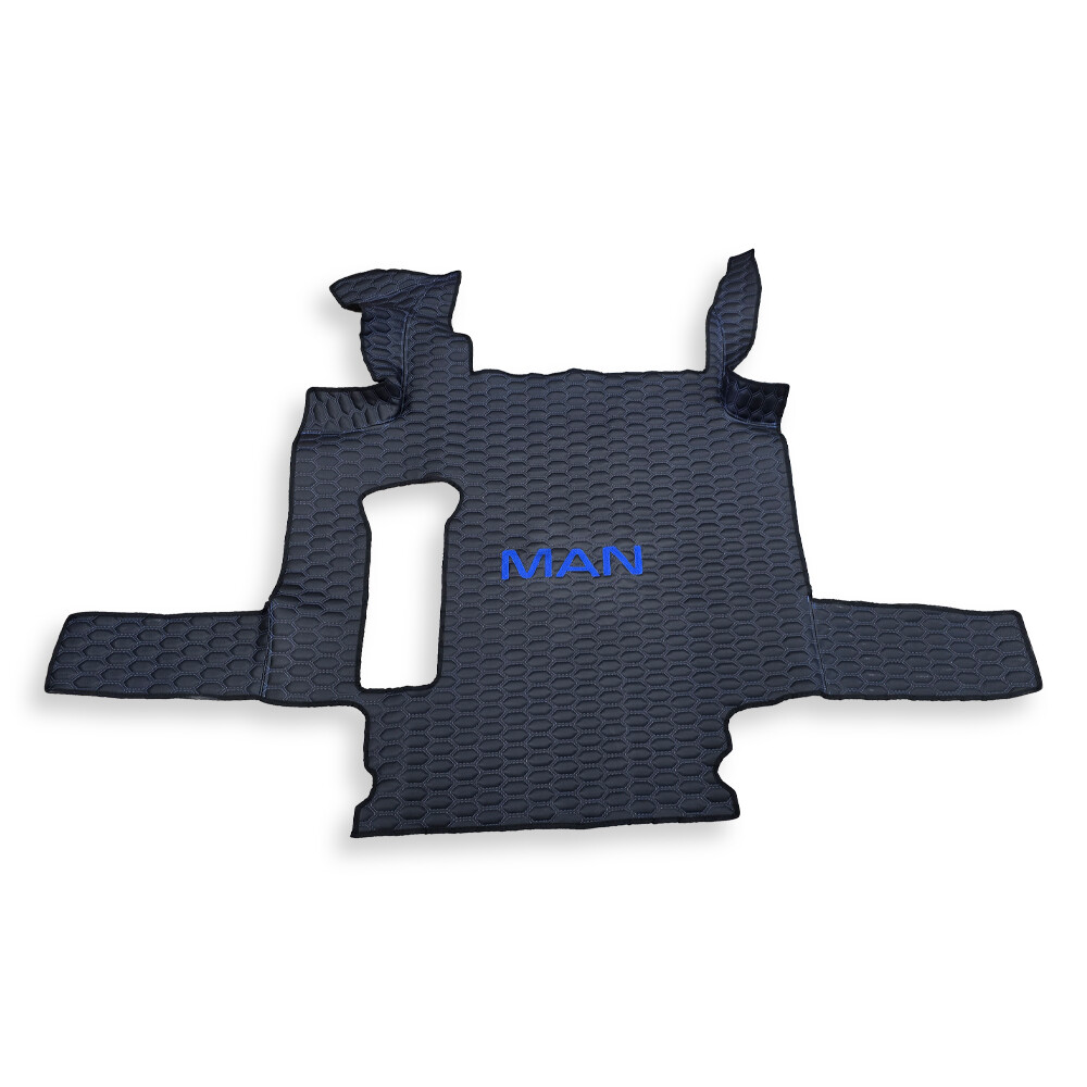 Коврик Экокожа MAN TGX 2008 -2017; 2 ящ., АКПП, МКПП, черный, АСП