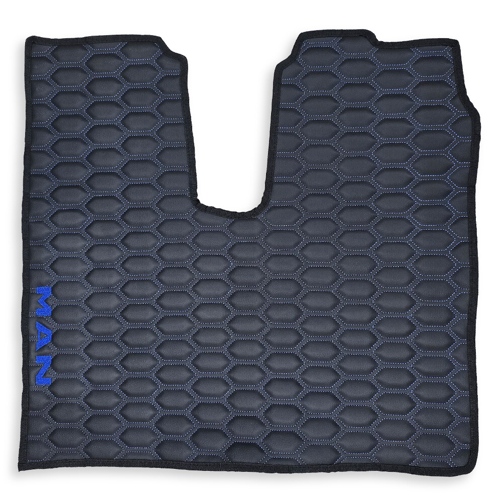 Коврик Экокожа MAN TGX 2008 -2017; 2 ящ., АКПП, МКПП, черный, АСП