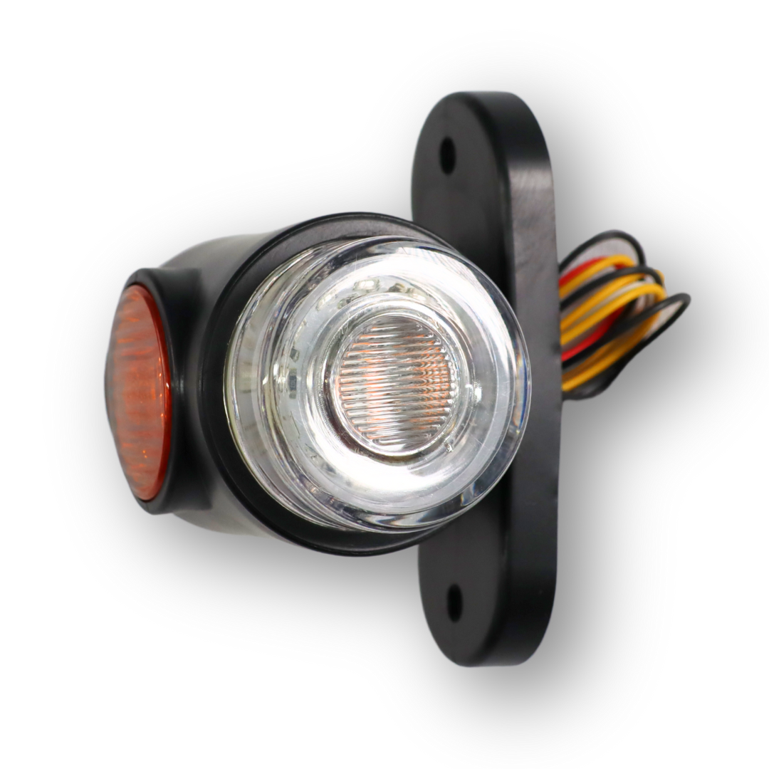 Фонарь габаритный рог (6.5см) трехцветный  LED \BAD\