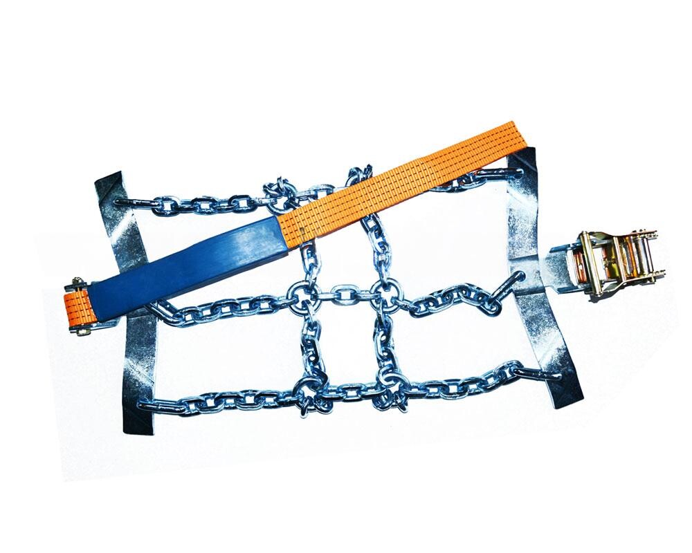 Цепи противоскольжения секционные 315/80X22,5 (крепление ремнем и механизмом натяжения) Цепи противоскольжения секционные 315/80X22,5 (крепление ремнем и механизмом натяжения)