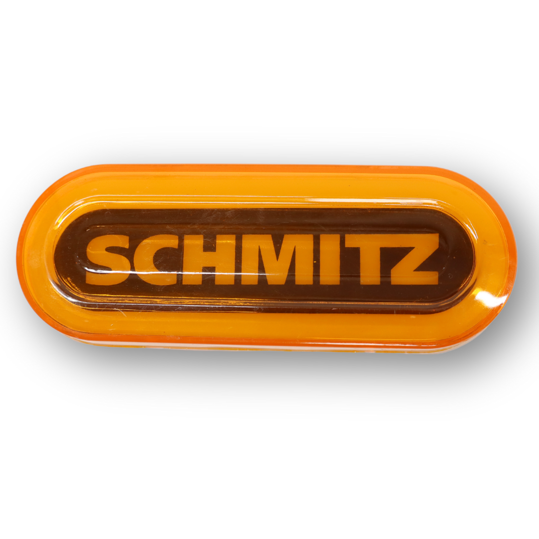 Фонарь габаритный NEON  с логотипом "SCHMITZ"желтый \с креплением \