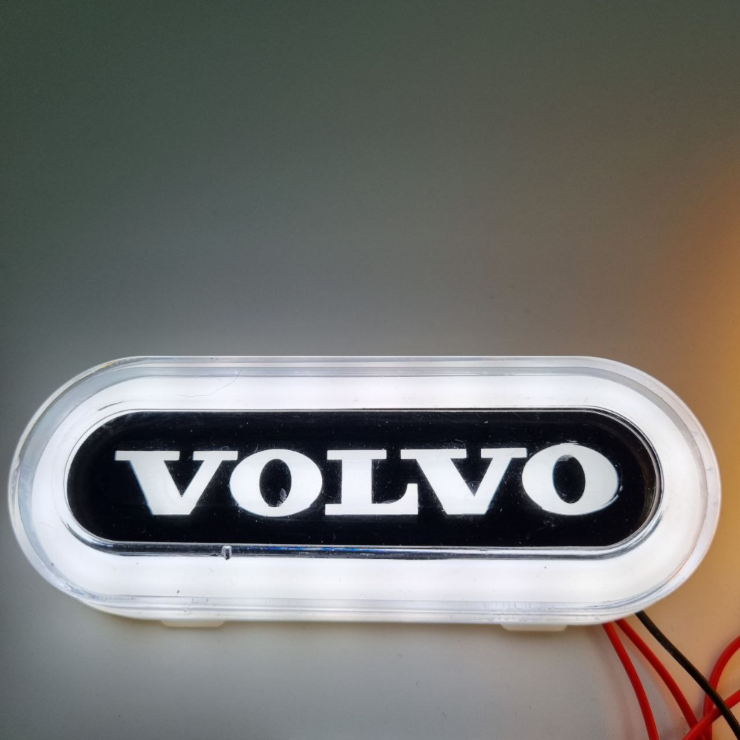 Фонарь габаритный NEON  с логотипом "VOLVO"белый \с креплением \