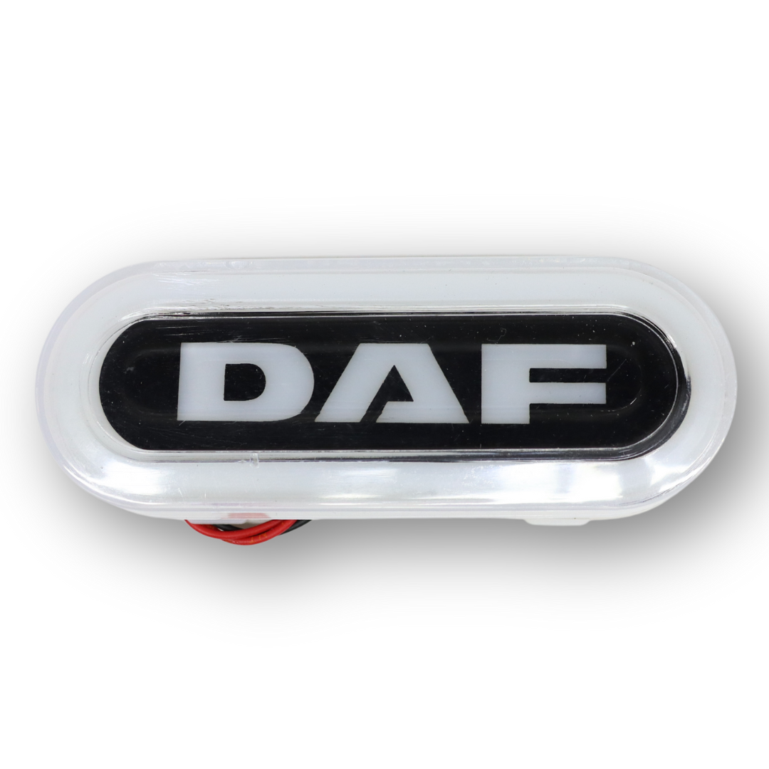 Фонарь габаритный NEON  с логотипом "DAF"белый \с креплением \