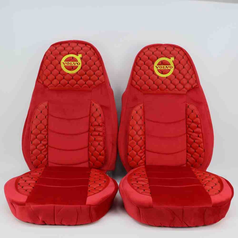 Чехол на сиденья KLF UK VOLVO FH FM (2014-...) Красн.