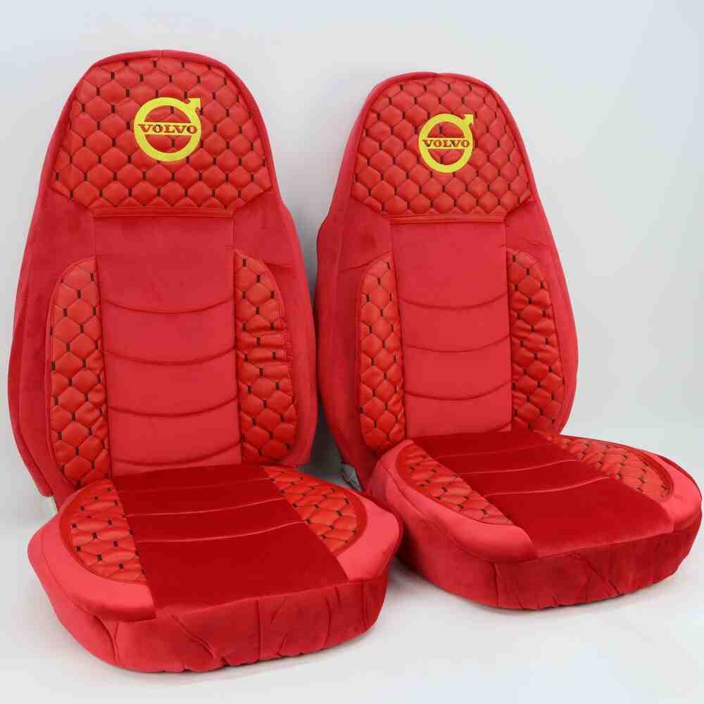 Чехол на сиденья KLF UK VOLVO FH FM (2014-...) Красн.