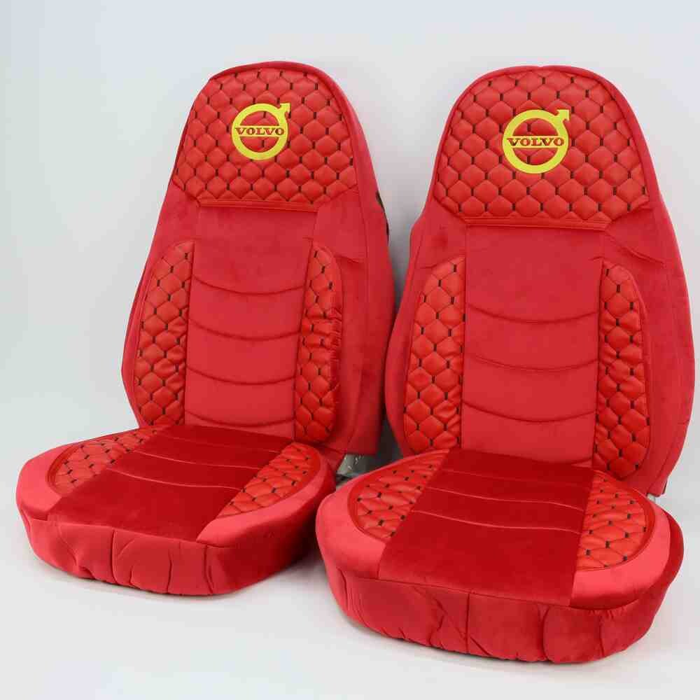 Чехол на сиденья KLF UK VOLVO FH FM (2014-...) Красн.
