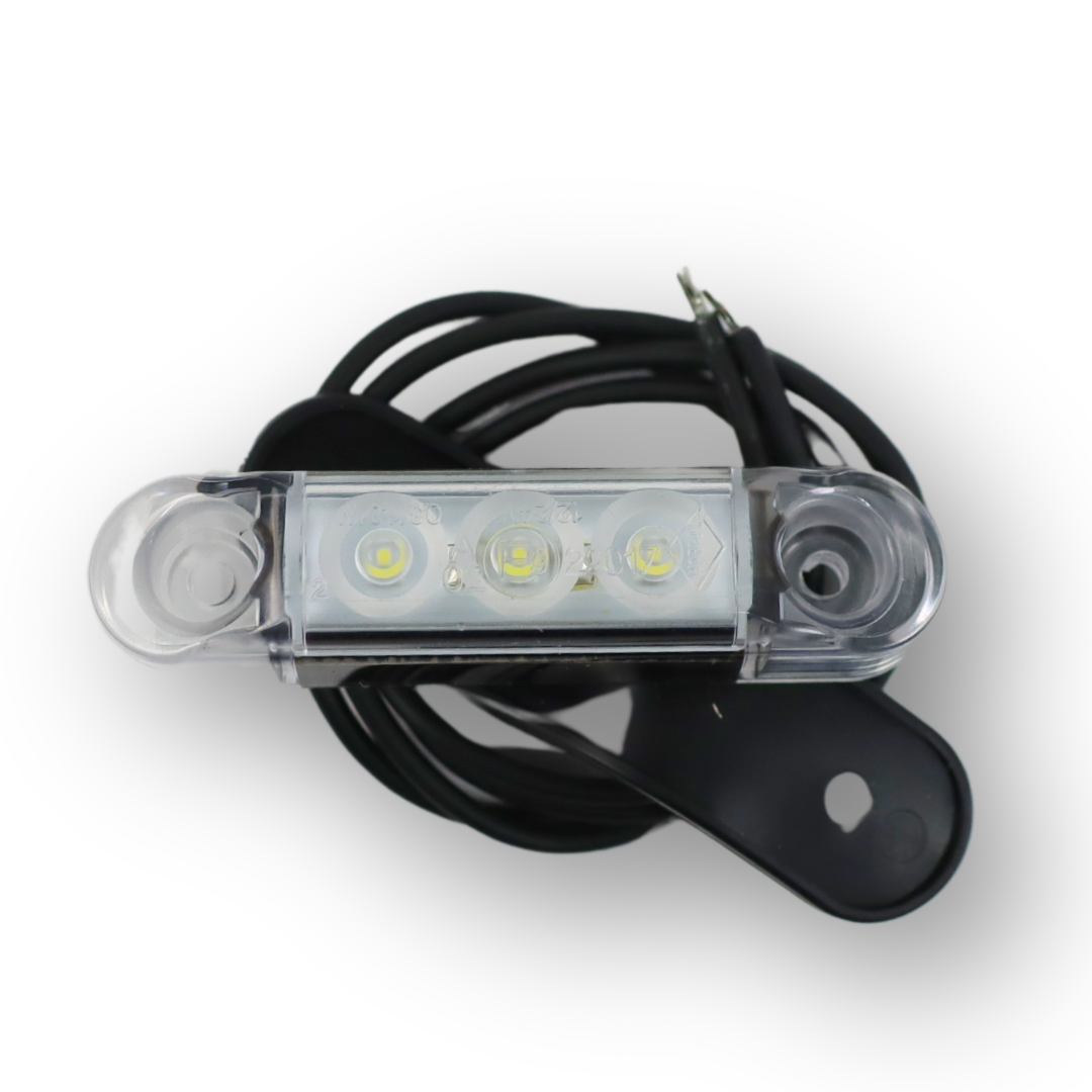 Фонарь габаритный диодный белый 12/24V 65x17 HORPOL