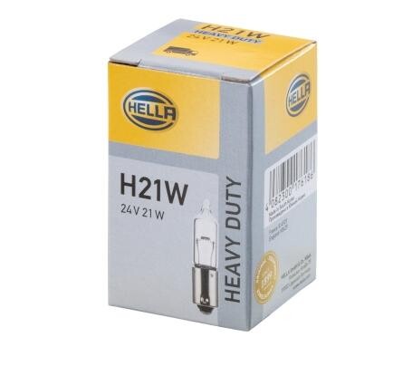 Лампочка Hella 24V/H21  21W цоколь BAY9S