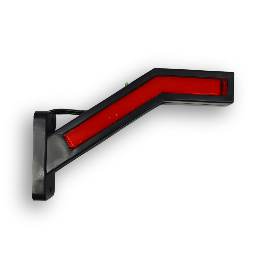 Фонарь габаритный рог (22см) трехцветный диодный динамический 12-24V