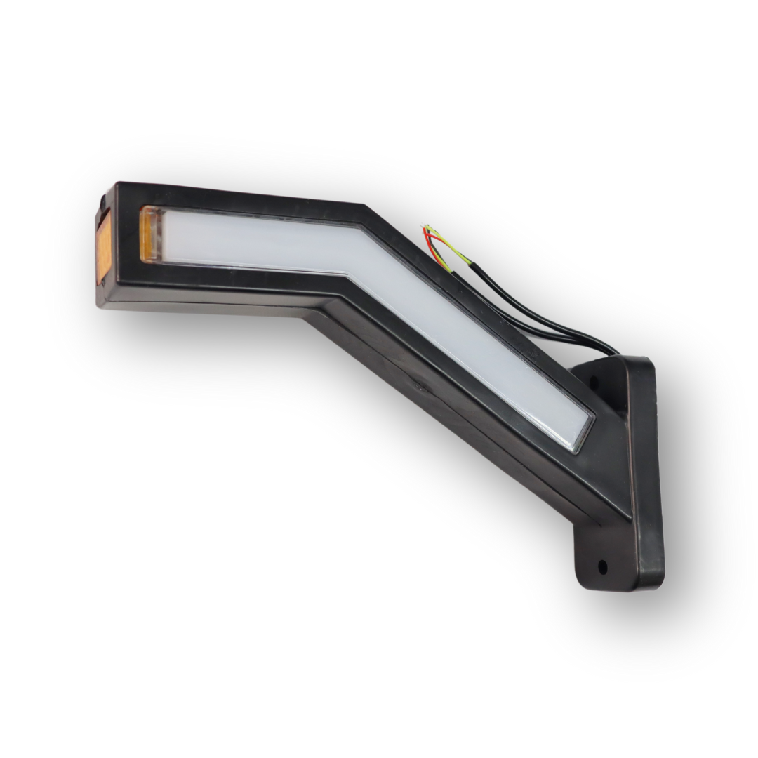 Фонарь габаритный рог (22см) трехцветный диодный динамический 12-24V