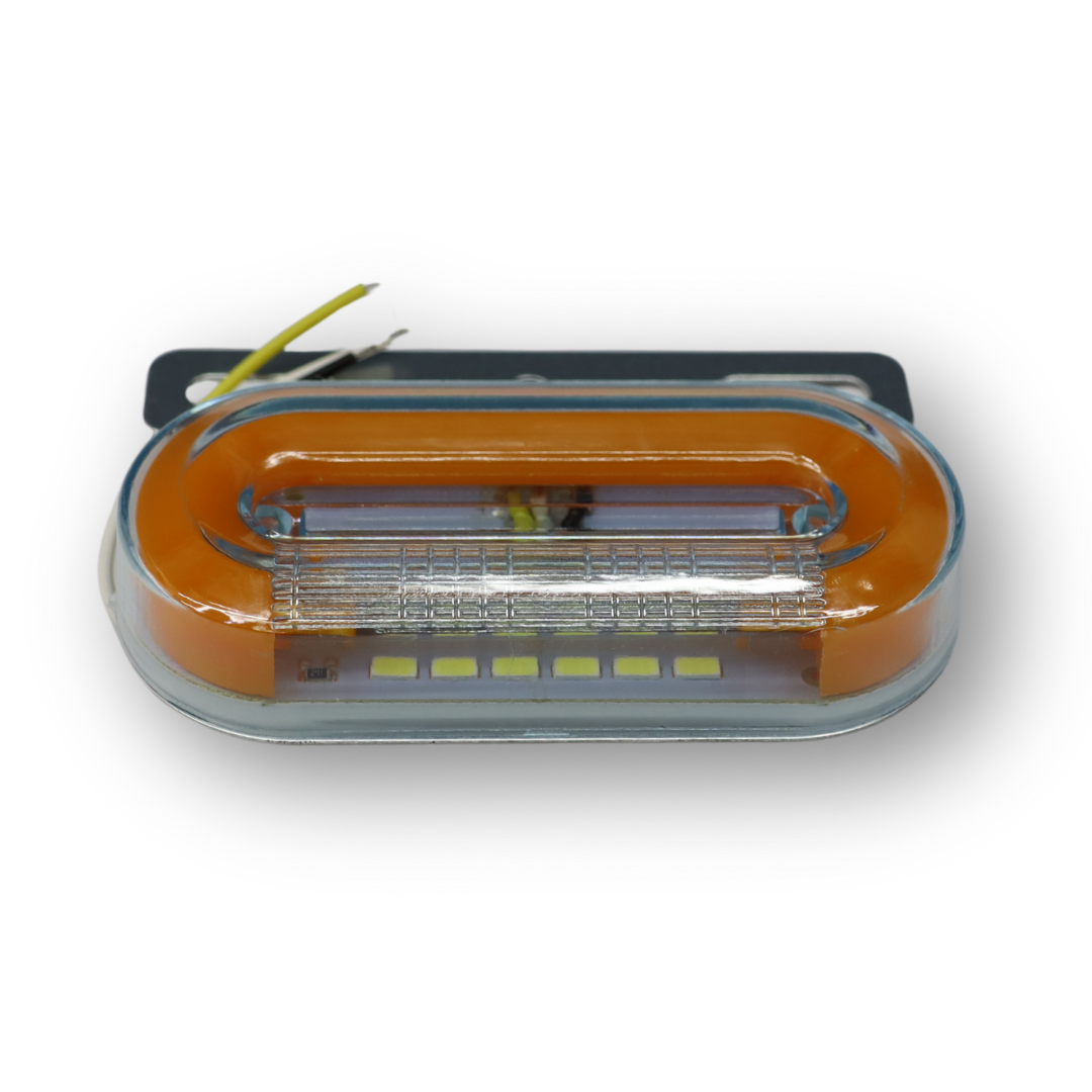 Фонарь габаритный LED 24V желтый (с метал.креплением)