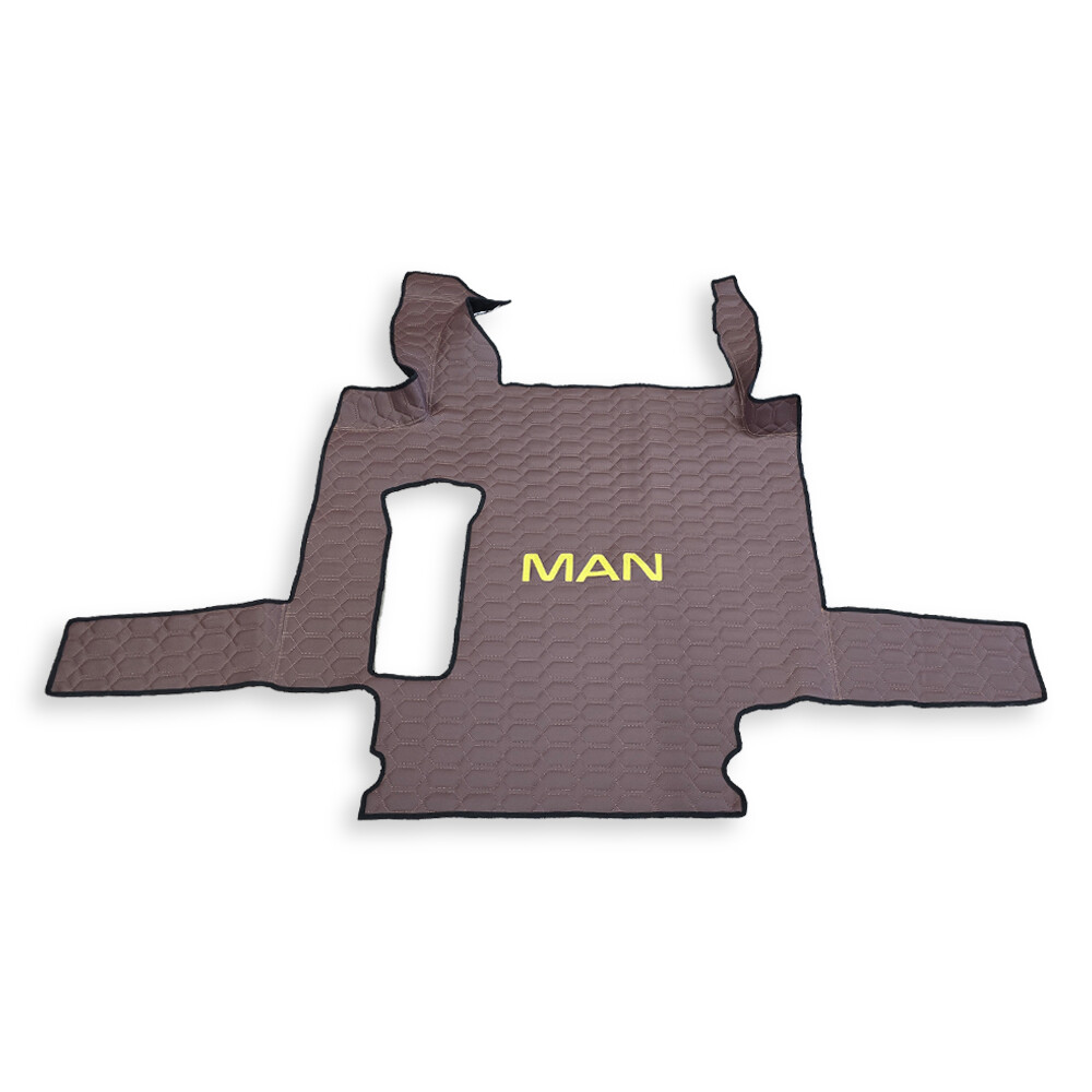 Коврик Экокожа MAN TGX 2008 -2017; 2 ящ.,АКПП,МКПП, коричневый, АСП Коврик Экокожа MAN TGX 2008 -2017; 2 ящ.,АКПП,МКПП, коричневый, АСП
