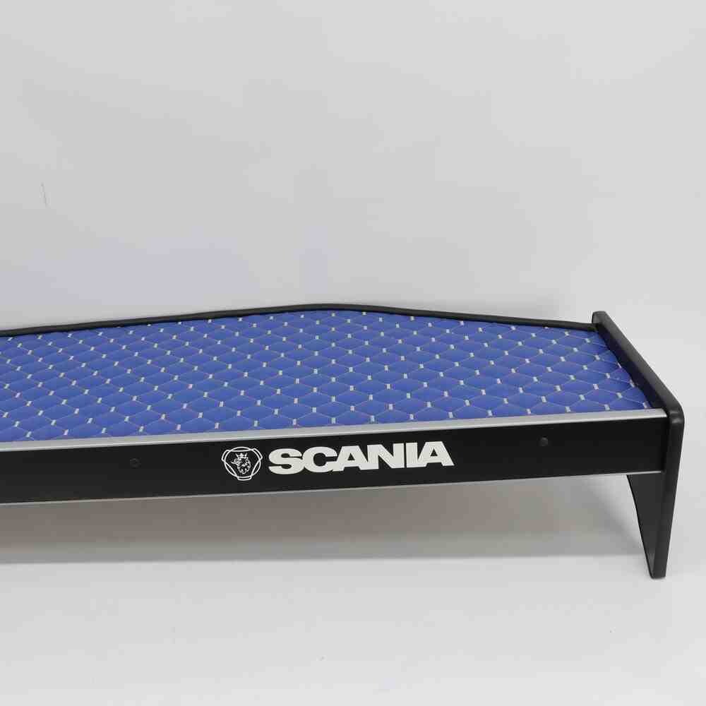 Полка кабины длинная SCANIA 420 R синяя\ST- Экокожа стёжка\