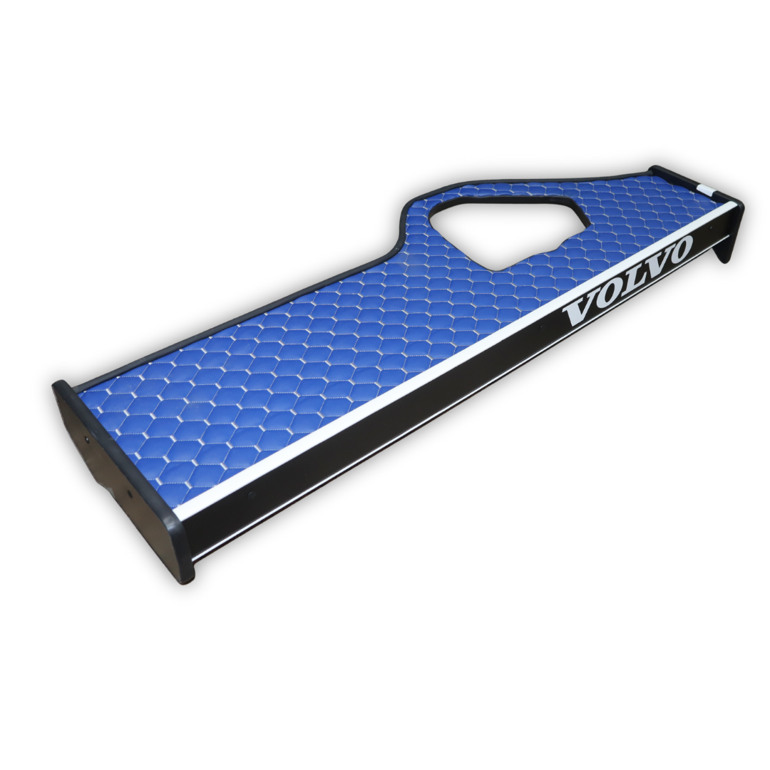 Полка кабины длинная VOLVO FH 12\16 с 2008г. синяя\ST- Экокожа стёжка\ Полка кабины длинная VOLVO FH 12\16 с 2008г. синяя\ST- Экокожа стёжка\