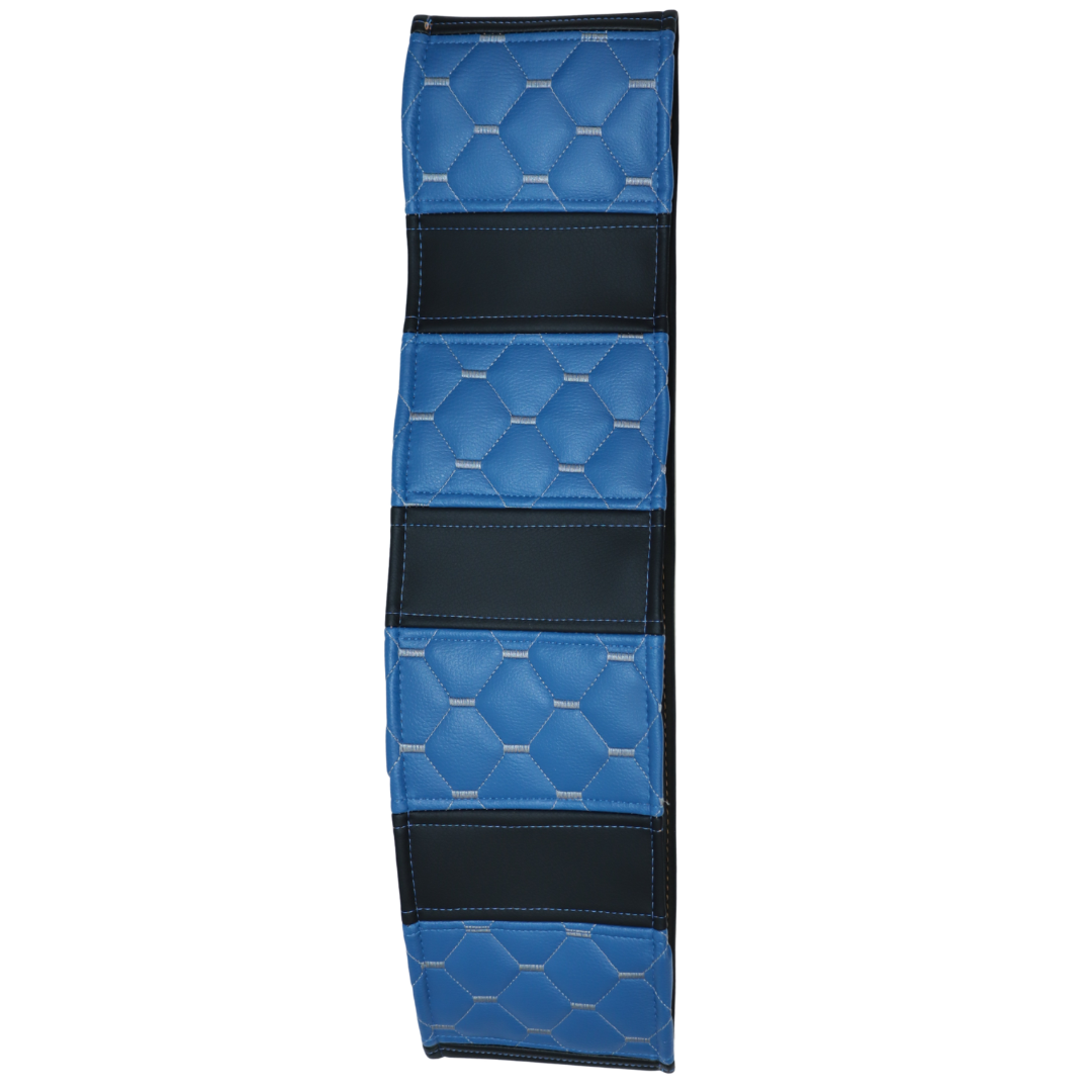 Оплетка руля Экокожа Ø 45см - черная с синими вставками Оплетка руля Экокожа Ø 45см - черная с синими вставками