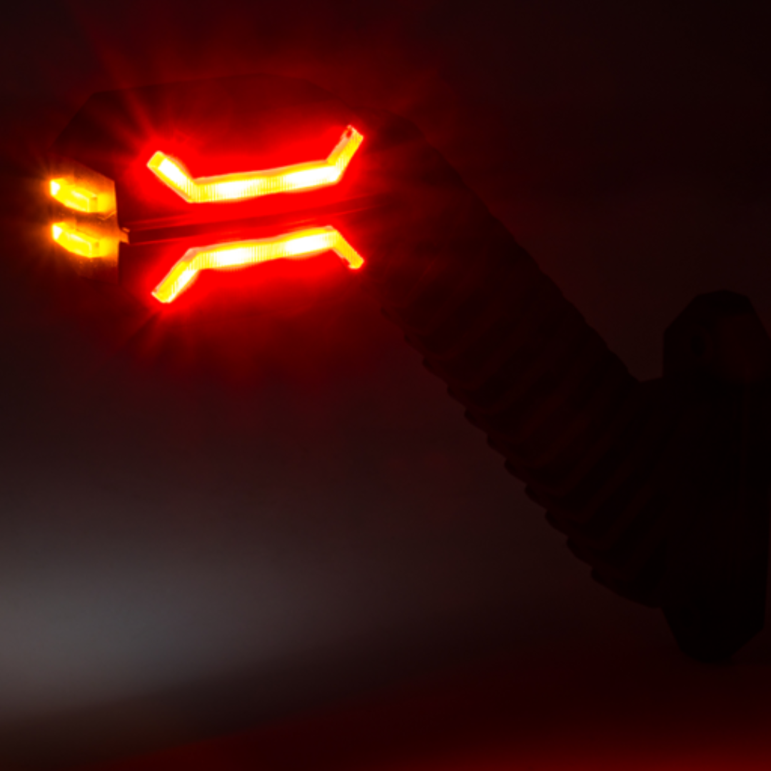 Фонарь габаритный рог LED 12-24 V трехцветный \ Dragon \HORPOL\ прав.