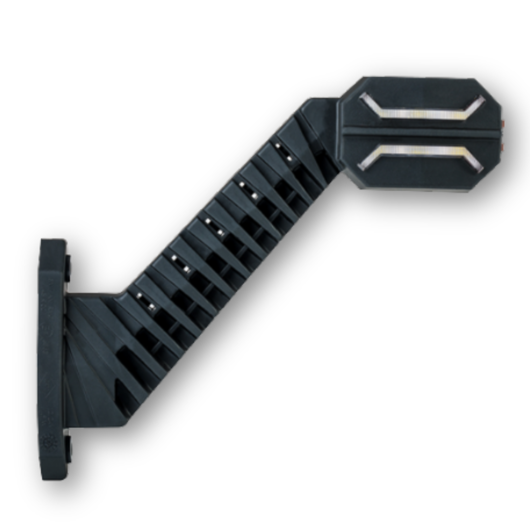 Фонарь габаритный рог LED 12-24 V трехцветный \ Dragon \HORPOL\ прав.