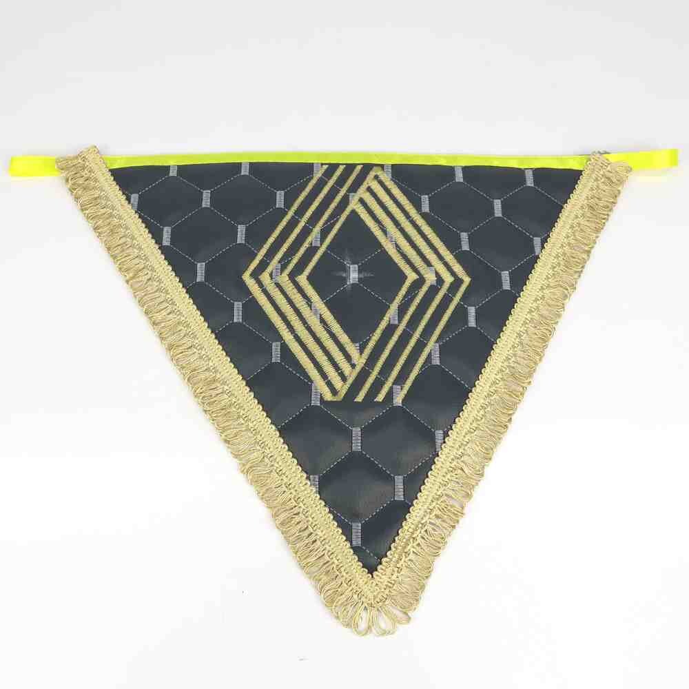 Вымпел треугольный экокожа RENAULT серый