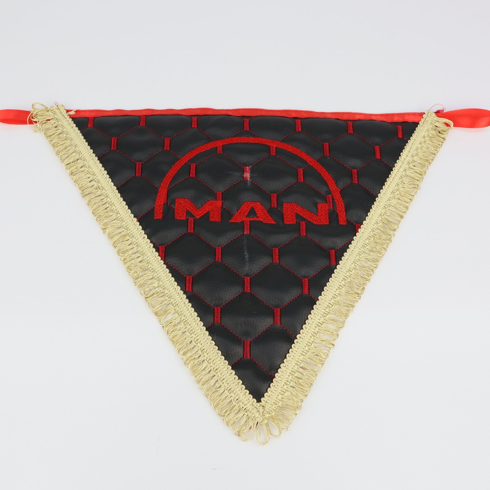 Вымпел треугольный экокожа MAN черный Вымпел треугольный экокожа MAN черный