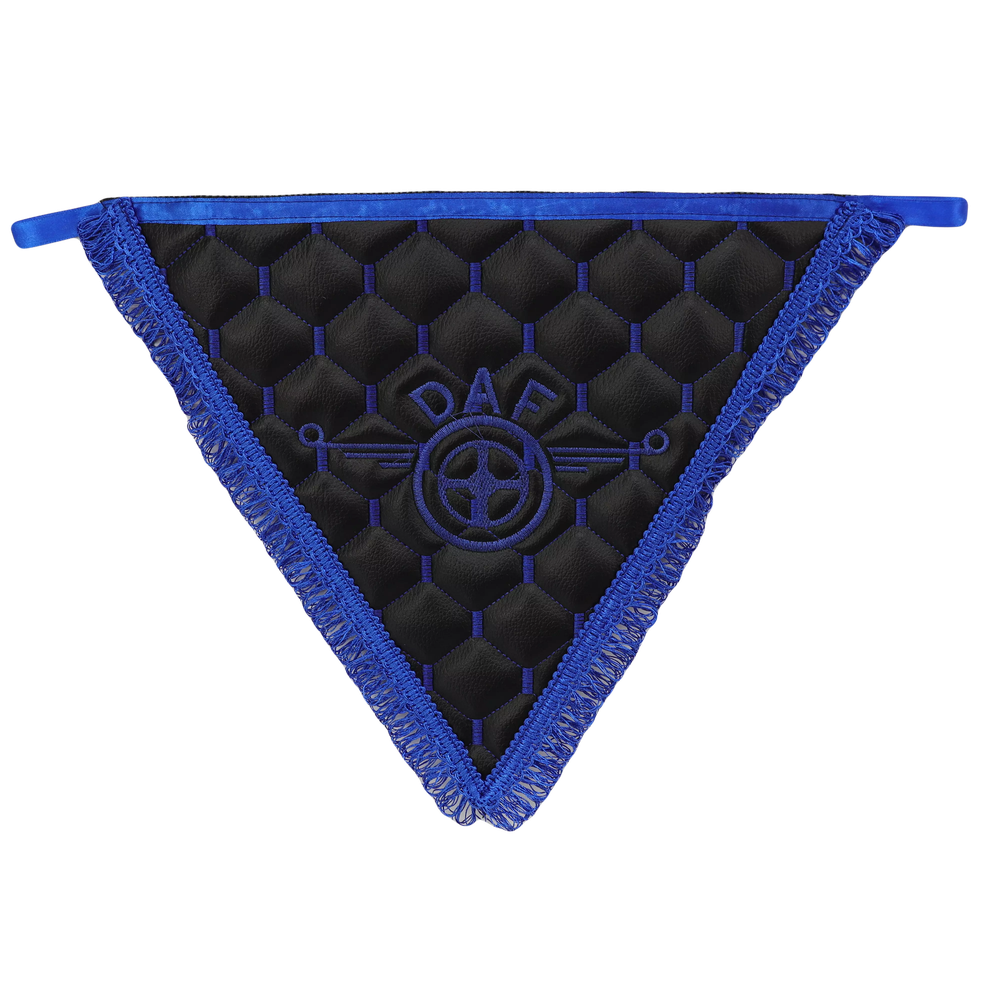 Вымпел треугольный экокожа DAF черный Вымпел треугольный экокожа DAF черный