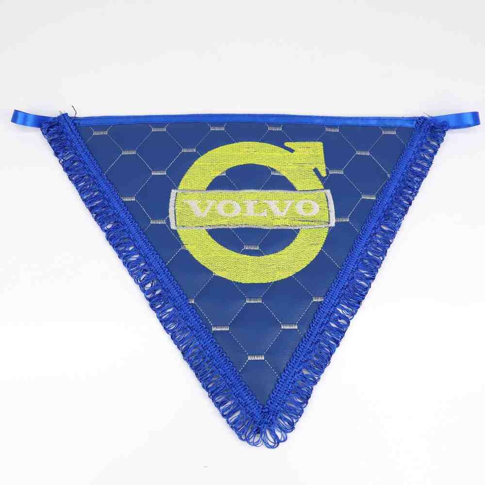 Вымпел треугольный экокожа VOLVO синий