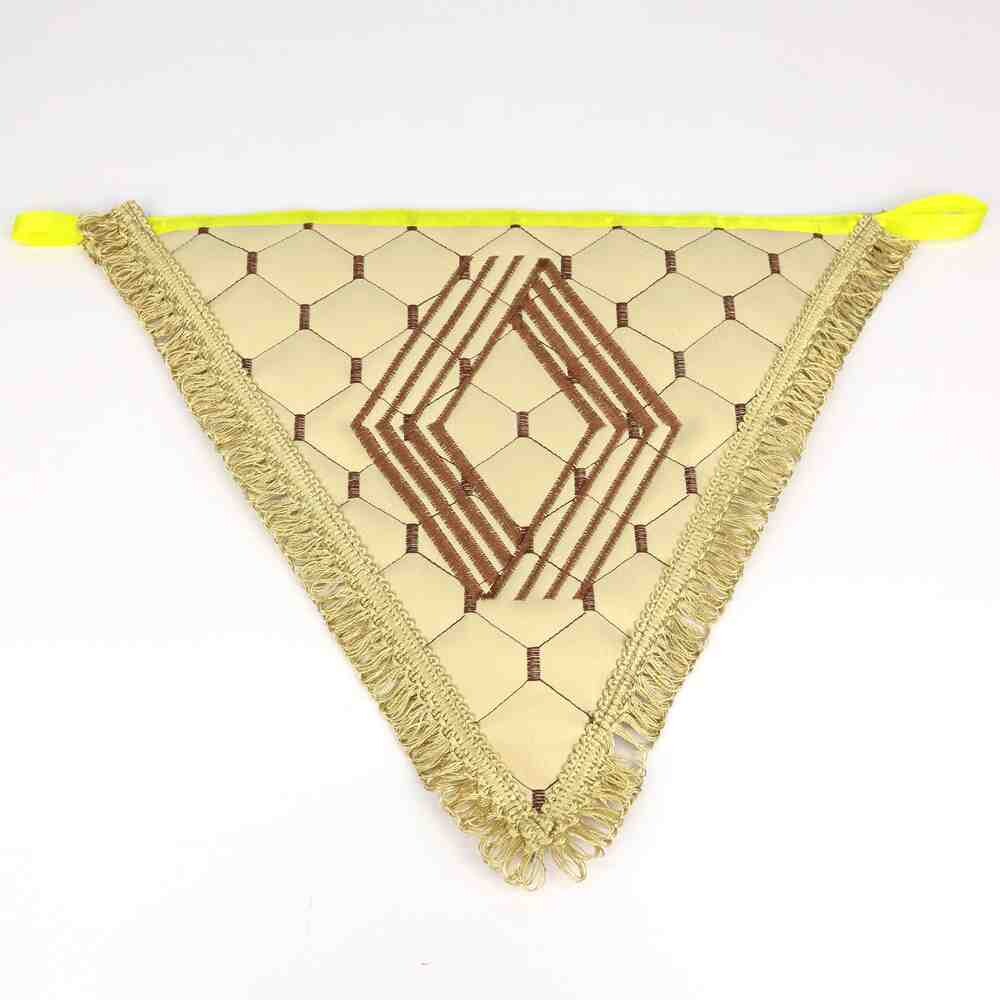 Вымпел треугольный экокожа RENAULT бежевый