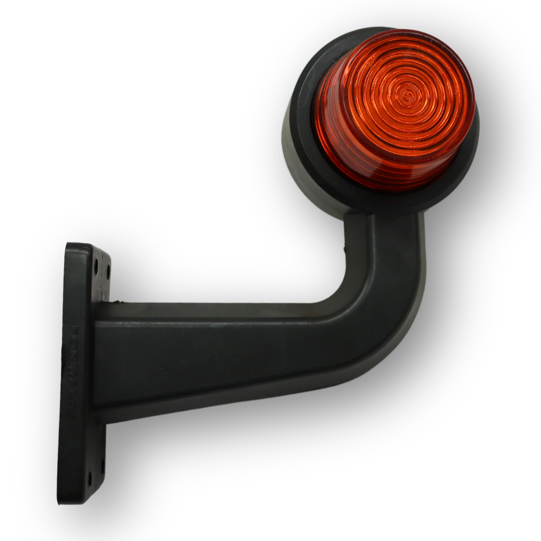 Фонарь габаритный рог LED кривой 18 диодов \желтый-желтый \F.PLAS\ Фонарь габаритный рог LED кривой 18 диодов \желтый-желтый \F.PLAS\