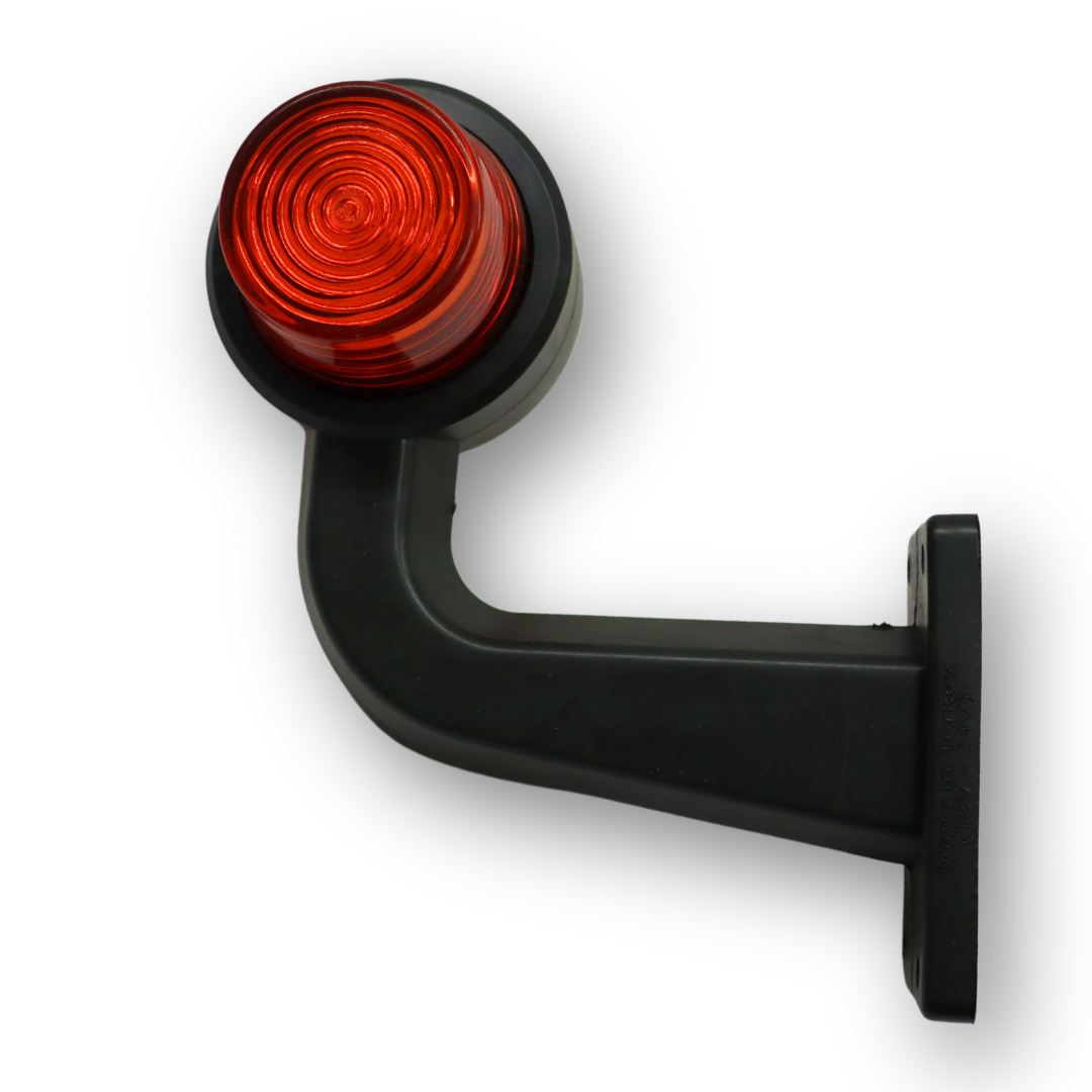 Фонарь габаритный рог LED кривой 18 диодов \желтый-желтый \F.PLAS\ Фонарь габаритный рог LED кривой 18 диодов \желтый-желтый \F.PLAS\