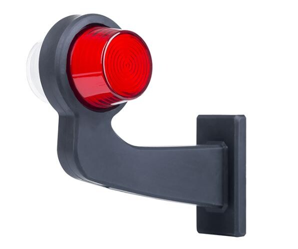 Фонарь габаритный рог NEON кривой бело-красный 192,5мм \левый\12/24V HORPOL Фонарь габаритный рог NEON кривой бело-красный 192,5мм \левый\12/24V HORPOL