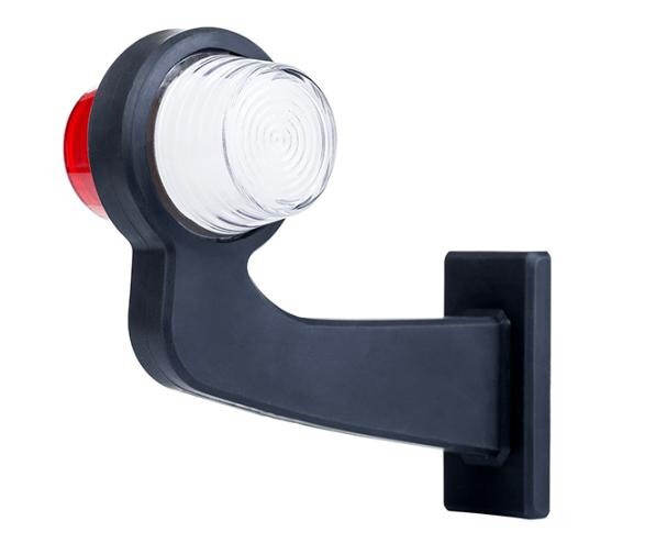 Ліхтар габаритний ріг NEON кривий біло-червоний правий 192,5мм 12/24V HORPOL Ліхтар габаритний ріг NEON кривий біло-червоний правий 192,5мм 12/24V HORPOL