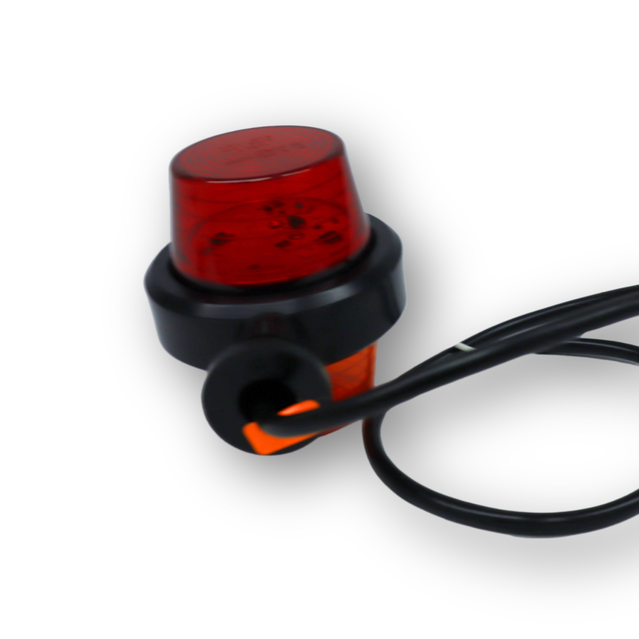 Фонарь габаритный рог LED желто-красный 107мм 12/24V HORPOL Фонарь габаритный рог LED желто-красный 107мм 12/24V HORPOL