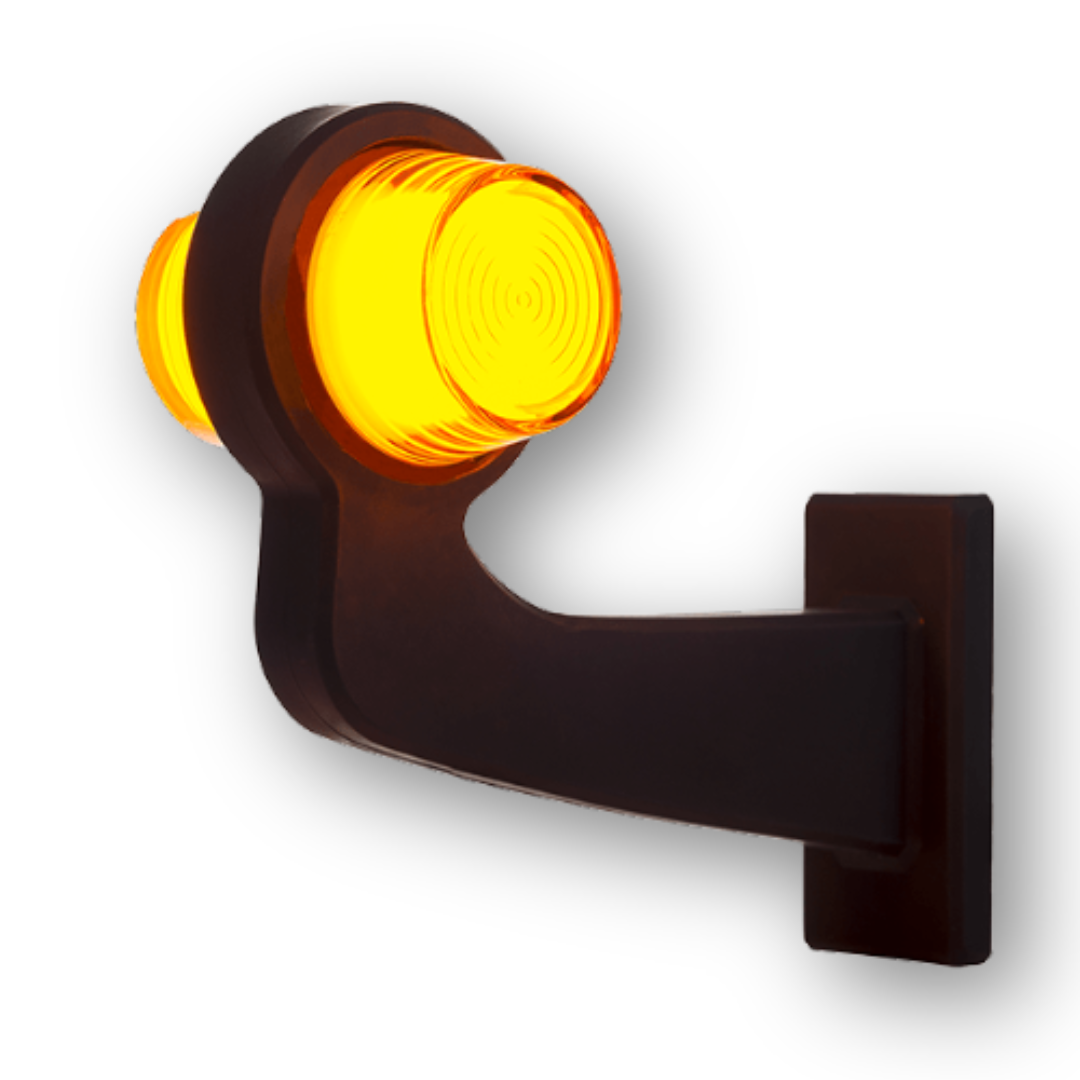 Ліхтар габаритний ріг NEON кривий жовто-жовтий 192,5мм 12/24V HORPOL Ліхтар габаритний ріг NEON кривий жовто-жовтий 192,5мм 12/24V HORPOL